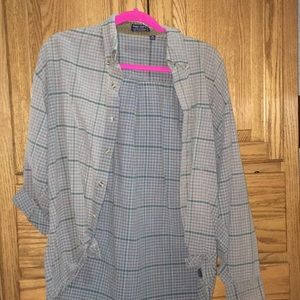 flannel blue and green